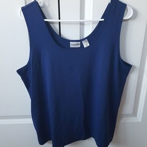 Chico's blue sleeveless shell or tank